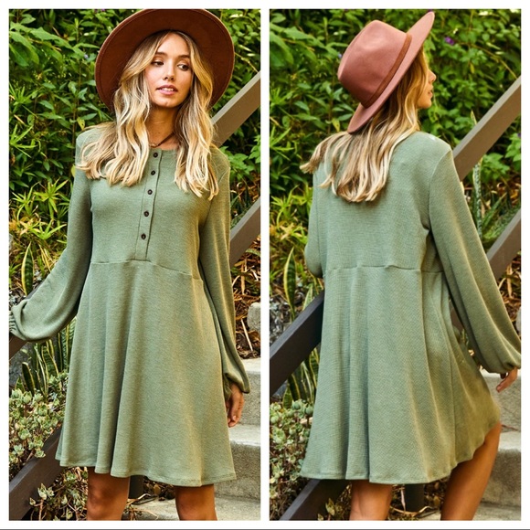 #11 Boho Chic
Solid Button Up Midi Dress - Picture 3 of 3